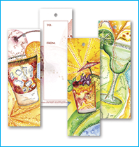 Colorful Cocktails Gift Tag Bookmarks